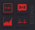 Set Graph, schedule, chart, diagram, Function mathematical symbol, Equation solution and Graph, schedule, chart, diagram