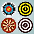 Set of graphic target for print Royalty Free Stock Photo