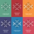 Set of graphical design elements. Royalty Free Stock Photo