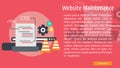 Website Maintenance Conceptual Banner