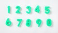 Set of green numbers