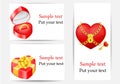 Set of greeting cards,love templates