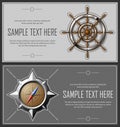 Set of grey abstract flyers Royalty Free Stock Photo