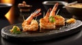 A set of grilled srimps