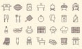 Set of grilling icons