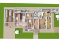 Floorplan 3d. Floor plan. Color floor plans 3d Royalty Free Stock Photo