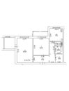 Set of groundfloor blueprints. Floorplan. Royalty Free Stock Photo