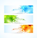 Set of grunge banners Royalty Free Stock Photo