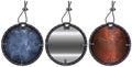 Set of Grunge Circular Metal Tags - 3 items