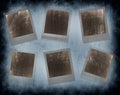 Set of grunge frames Royalty Free Stock Photo