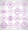 Collection of grunge rubber stamp Royalty Free Stock Photo