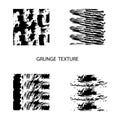 Set of grunge textures. Vintage monochrome background painted with brush strokes. Royalty Free Stock Photo