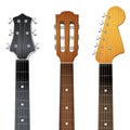 Set of Guitar neck fretboard and headstock