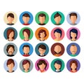 set of hair icons. Vector illustration decorative design Royalty Free Stock Photo
