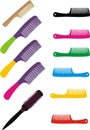 Set of hairbrushes