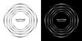 Set of Halftone circular dotted frame. Circle dots. Logo design elemen. Round border halftone circle dot. Vector.