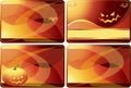 Set of Halloween cards Royalty Free Stock Photo