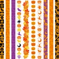 Set of Halloween vertical banners. Royalty Free Stock Photo