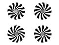 Set of hallucination circle, vector graphics