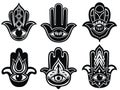 Set of Hamsa hands