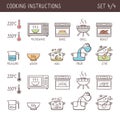 Cooking icons, Set 4 of 4