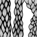 Set of hand drawn curly wavy doodle design elements for poster, banner, flyer, brochure. Royalty Free Stock Photo