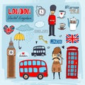 London landmarks vector design illustration