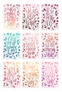 Set of hand drawn love quotes. Lettering about amour for poster, greeting card, banner. Calligraphy vector illustration