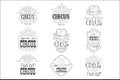 Set Of Hand Drawn Monochrome Circus Show Promotion Signs In Pencil Sketch Style With Calligraphic Text And Detailed Royalty Free Stock Photo