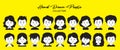 A Set Of Hand Drawn People Avatar Collection Royalty Free Stock Photo