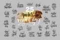 Set of 25 hand lettering quotes to 1 november world vegan day