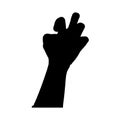 Hands. Set of vector icons,line icon,hand black icon.