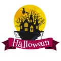 Set Of Happy Halloween Badges and Labels Royalty Free Stock Photo