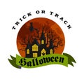Set Of Happy Halloween Badges and Labels Royalty Free Stock Photo