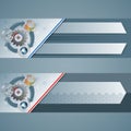 Set of headers/banners for environment background
