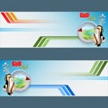 Set of headers/banners for Golf Clubs design background Royalty Free Stock Photo