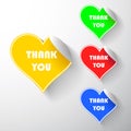 Set heart stickers Royalty Free Stock Photo