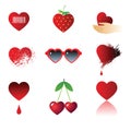Set-heart04 Royalty Free Stock Photo