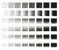 Set 48 hearts Stipple pattern for design. Tile spots