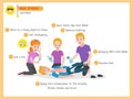 Set of Heatstroke Medical Heath Care concept