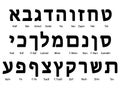 Hebrew Alphabet Letters With Letter Names