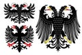 Set of heraldic german eagles