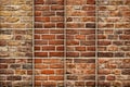 Set of heritage masonry repointing lime brick textures in warm colors Royalty Free Stock Photo
