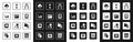 Set Hierarchy organogram chart, Loading data window, Data analysis, Cloud technology transfer, Server, report, Folder Royalty Free Stock Photo