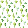 Set of high quality hand painted watercolor elements for your design with succulent plants,cactus and more. Royalty Free Stock Photo