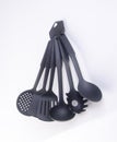 Set of high quality kitchen utensils on white Royalty Free Stock Photo