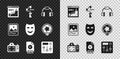 Set Histogram graph photography, Gimbal stabilizer for camera, Headphones, Photo, MP4 file document, Sound mixer