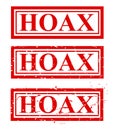 set hoax rectangle scratch red rubber stamp