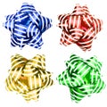 Set of holiday bows collection.decorative bows