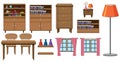 Set of home furniture collection